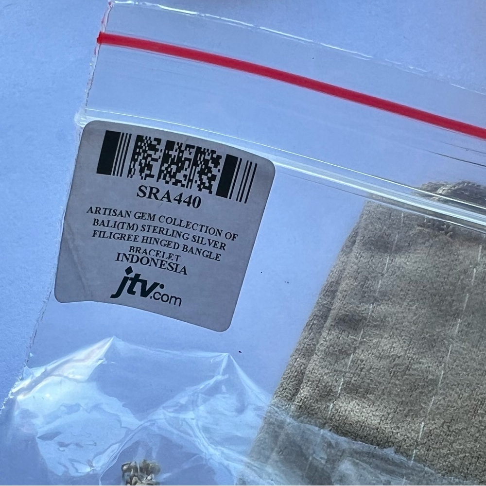 SARDA Sterling Silver 🩶 Filigree Bangle Bracelet - Picture 16 of 17